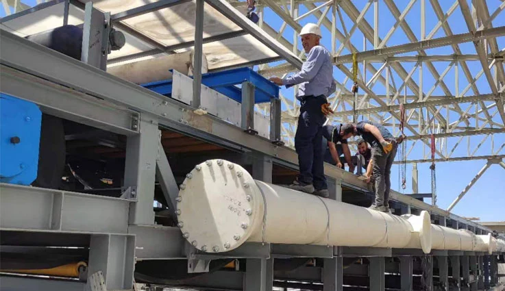 horizontal vacuum belt filter use